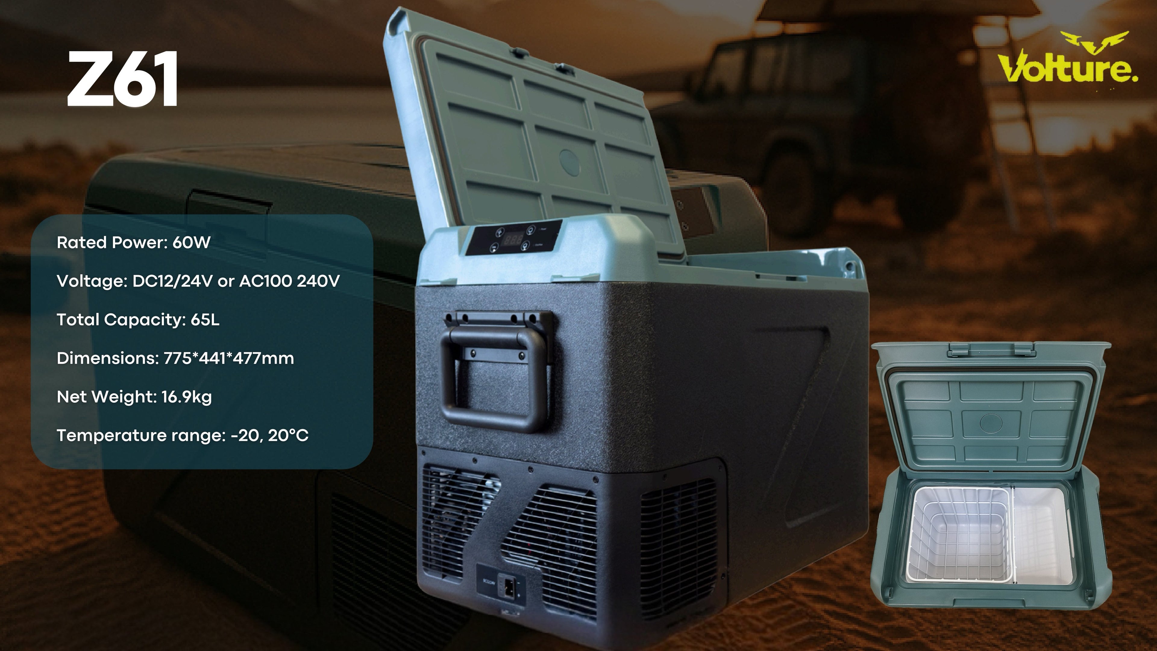 Volture Z61 65L Fridge/Freezer